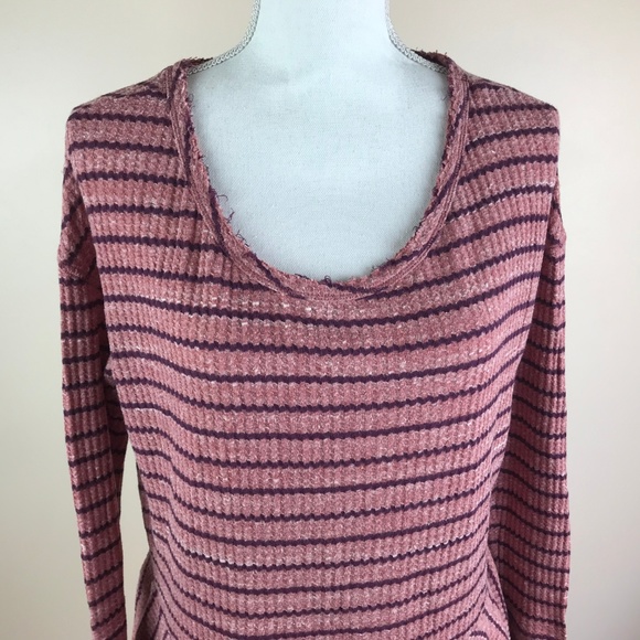 We the Free People Striped Peplum Thermal Shirt - Picture 4 of 8